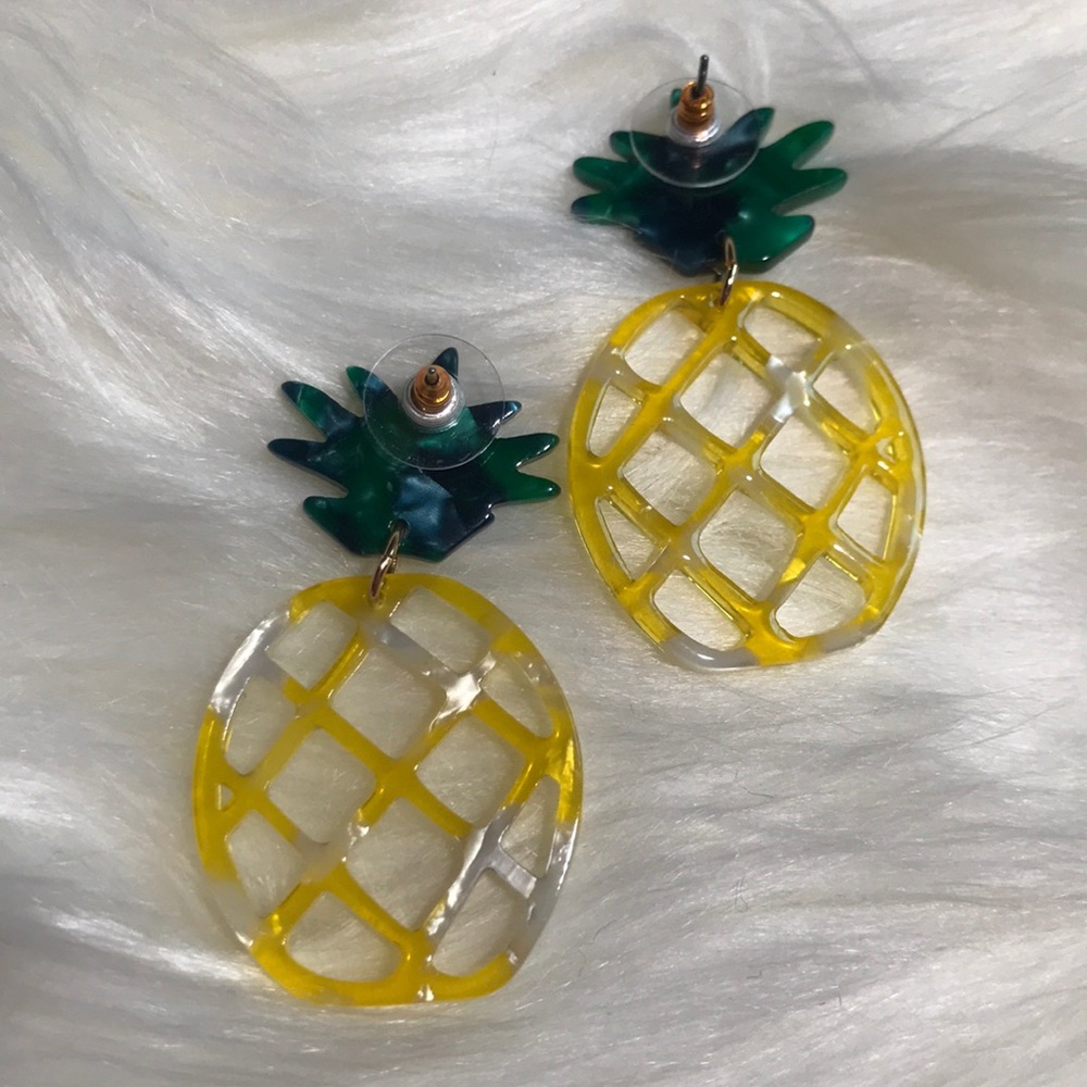 2 for $25 NIB dangle pineapple earrings - Picture 3 of 3